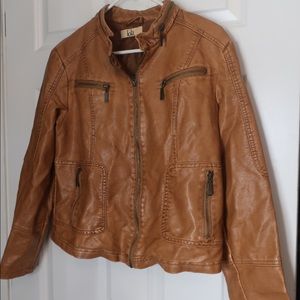 Faux leather jacket